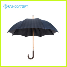 Parapluie en bois noir 190t pongé pour usage extérieur